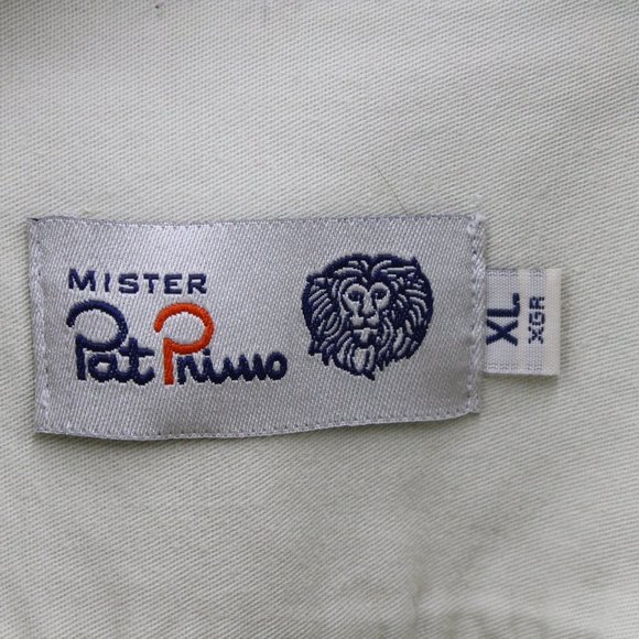 Vintage Mister Pat Primo Men's Casual Designer Beige Button Down Shirt Size XL - Picture 4 of 7